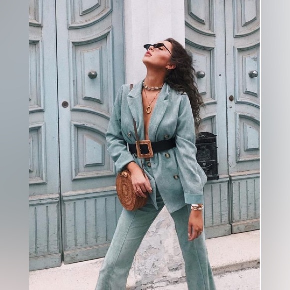 New with Tags- Seven Wonders the Label-Pistachio Corduroy Blazer - Picture 6 of 8